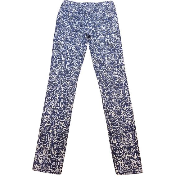 J.McLaughlin Lexi Skinny Jeans • Sz 2 • Blue Floral Print Denim • NWOT - Picture 4 of 10